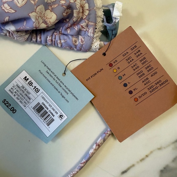 Shade & Shore Paisley Print Bikini Top - Picture 4 of 4